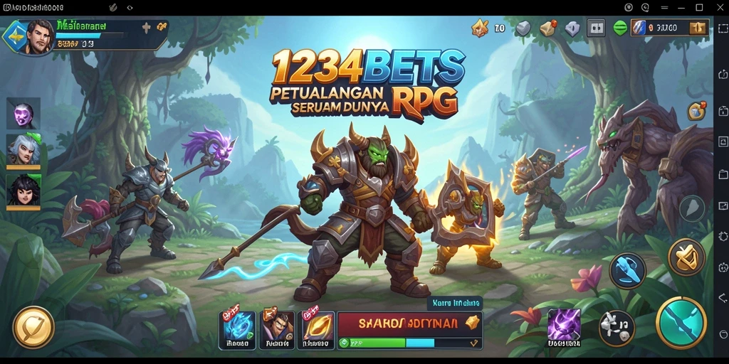Gameplay seru dalam 1234BETS dengan petualangan RPG menawan.