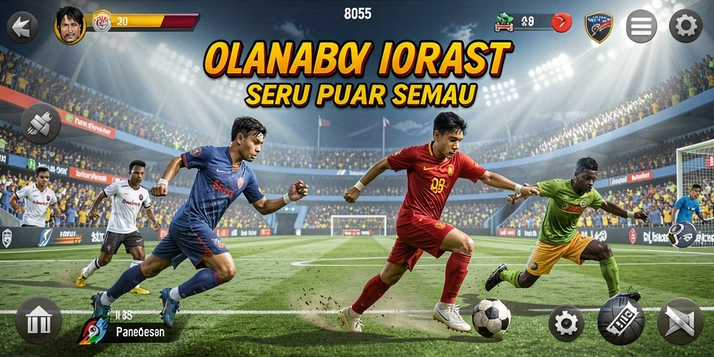 Gambar menangkap momen seru gameplay olahraga dalam 8055.