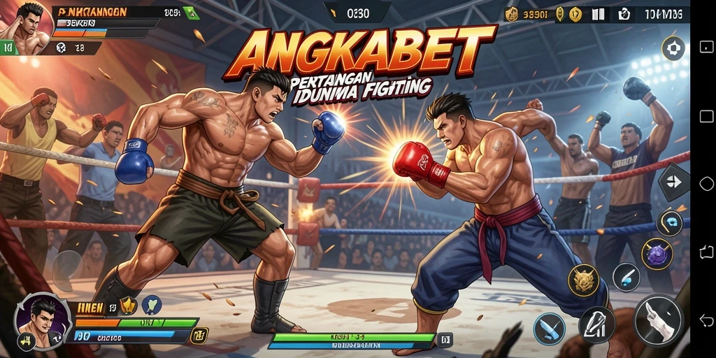 Gameplay seru di ANGKABET dengan aksi pertarungan yang mendebarkan.