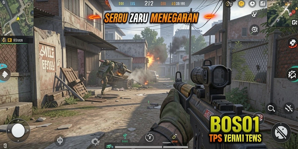 Tampilan gameplay seru dan penuh aksi dari BOS01.