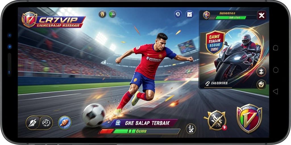 Gameplay balap yang mendebarkan di CR7VIP.