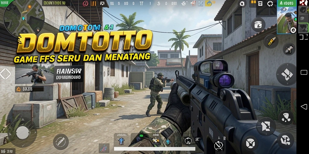 Tampilan aksi mendebarkan dari gameplay DOMTOTO.