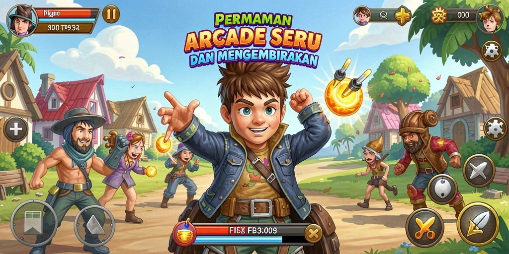 Tangkapan layar FB333 menampilkan aksi permainan arcade yang mendebarkan.