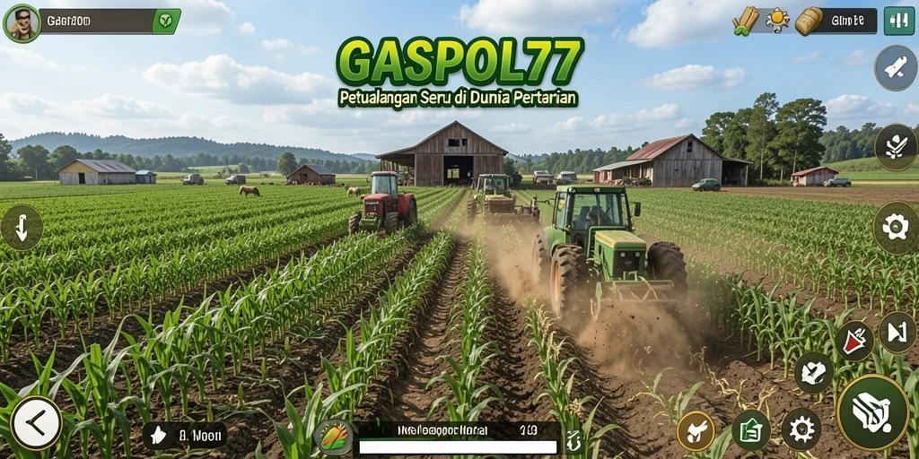 Tampilan gameplay yang menawan dalam GASPOL77 dengan berbagai tanaman.