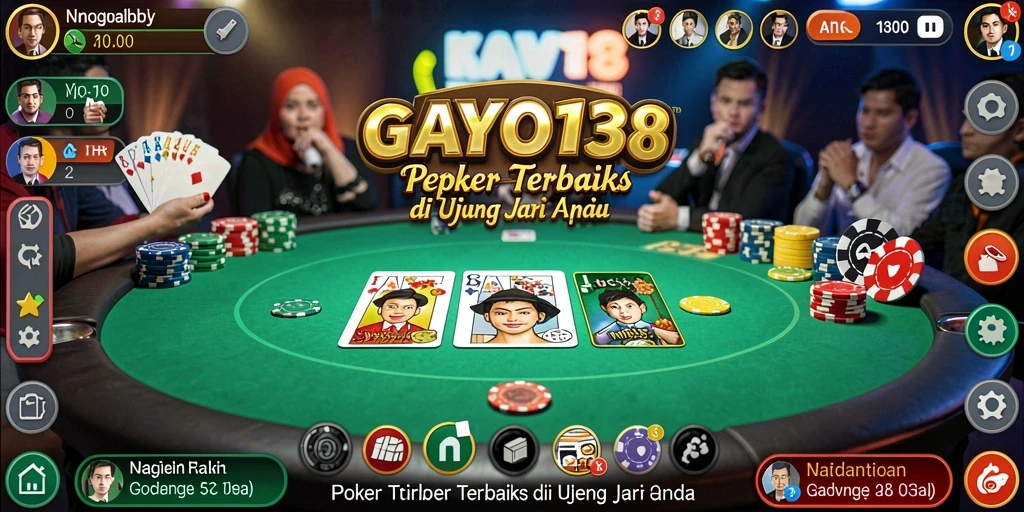 Tampilan gameplay Poker GAYO138 yang menarik dan mengasyikkan.