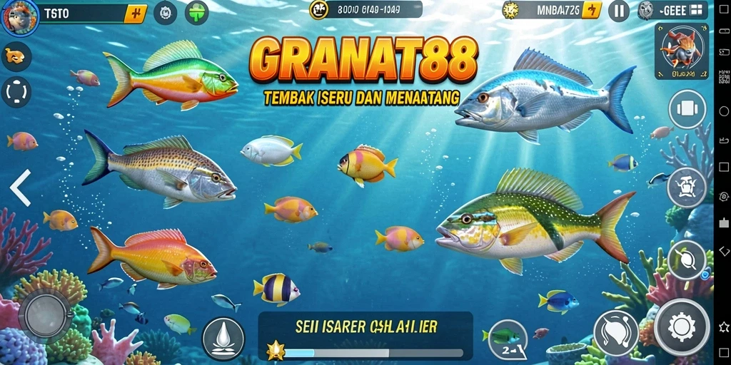 Tampilan gameplay Tembak Ikan yang seru dan menegangkan.
