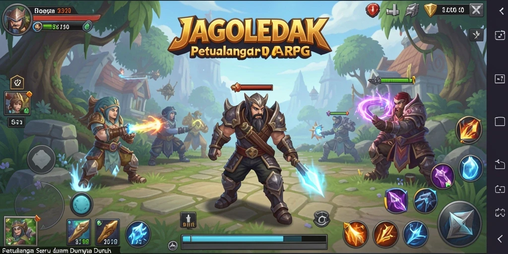 Gameplay menarik di dunia ARPG penuh petualangan.