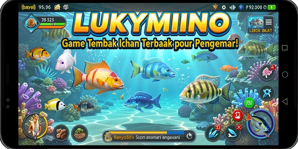 Tampilan gameplay seru dan menarik di LUKYMINO.