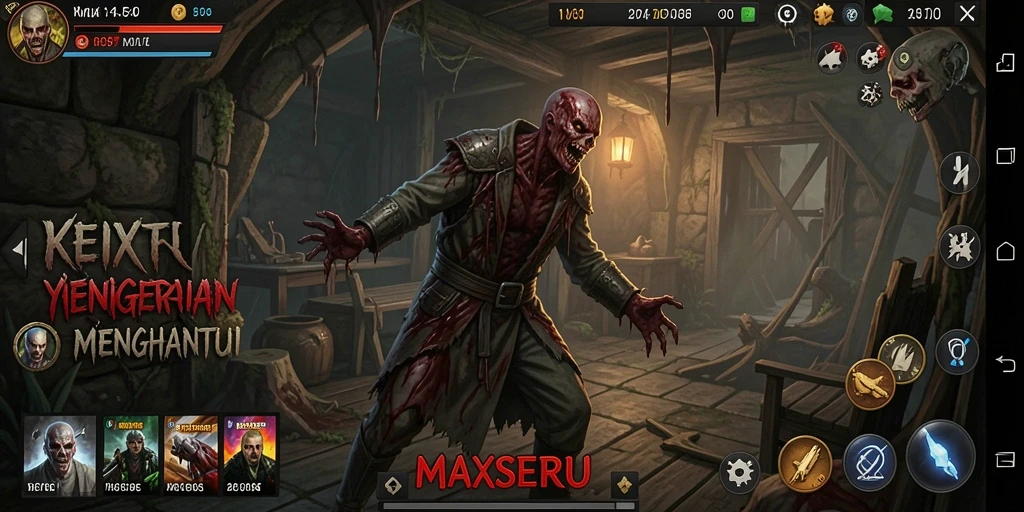 Gameplay mendebarkan di MAXSERU dengan suasana Horror yang menakutkan.