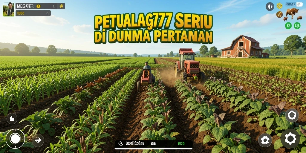 Screenshot gameplay MEGA777 menampilkan aktivitas bertani yang seru dan menarik.