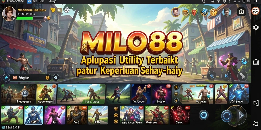 Tampilan antarmuka MILO88 yang bersih dan fungsional.