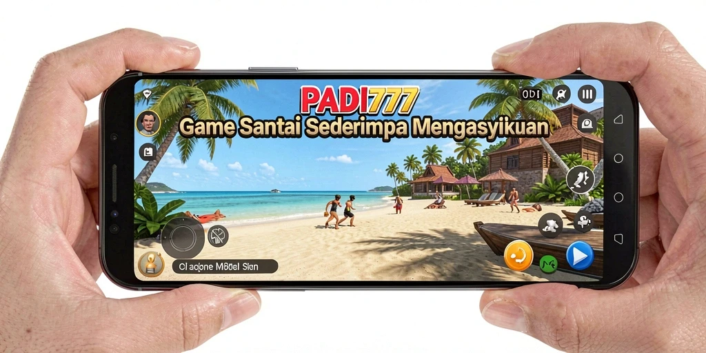 Gambar tampilannya menunjukkan gameplay yang sederhana dan menyenangkan dari PADI777.
