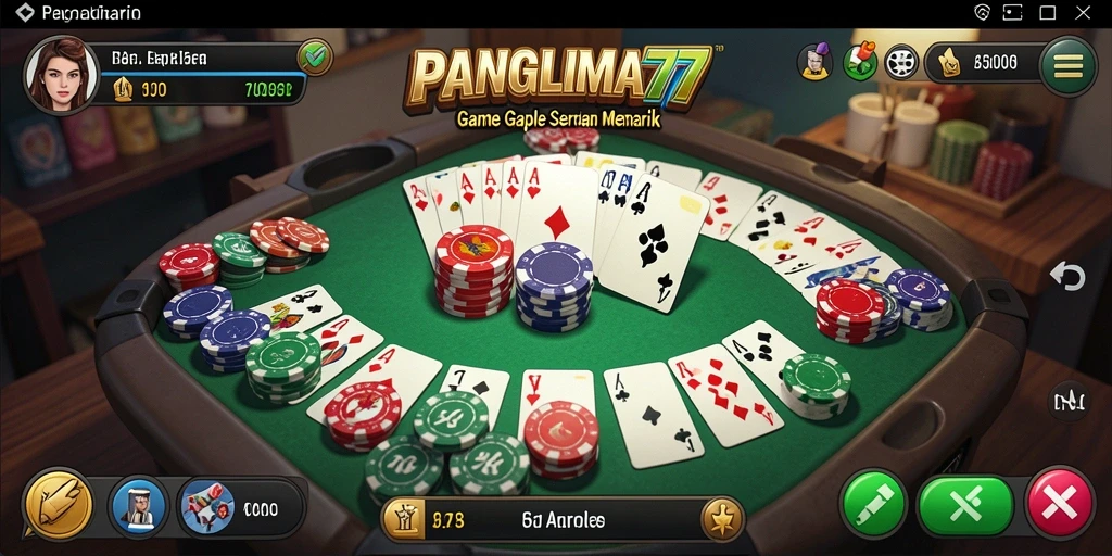 Tampilan gameplay menyenangkan dari PANGLIMA77 yang memikat.