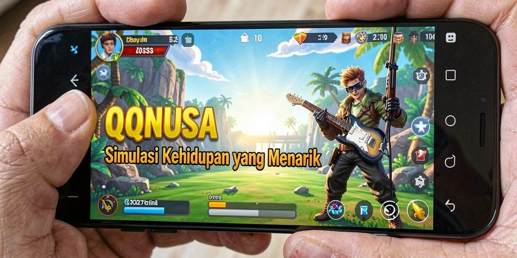Tampilan gameplay QQNUSA yang menarik dan interaktif.