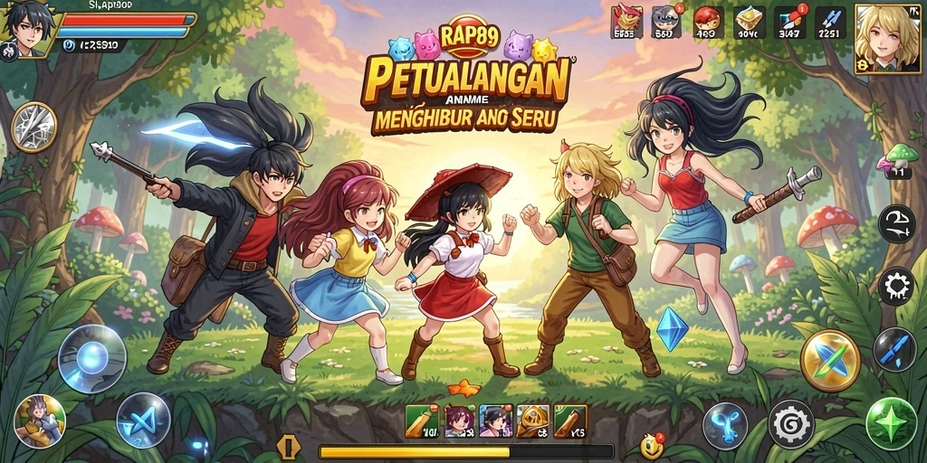 Gameplay menarik dengan karakter anime yang ikonik.