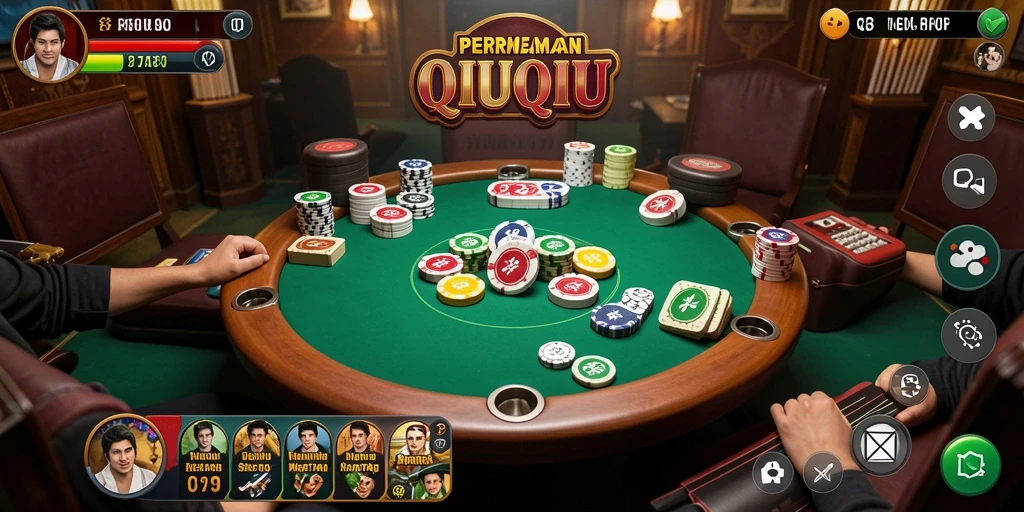 Tampilan menarik dari gameplay QiuQiu di RP8.
