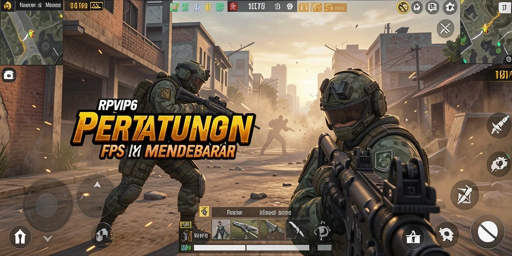 Tampilan gameplay yang mendebarkan dari RPVIP6 saat pertempuran sengit.