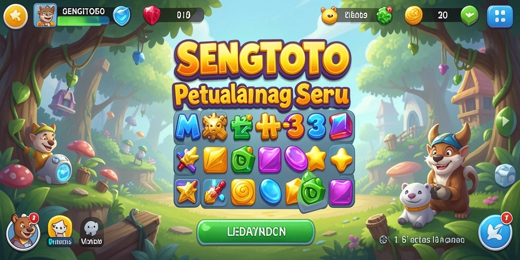 Tampilan gameplay SENGTOTO yang penuh warna dan menantang.
