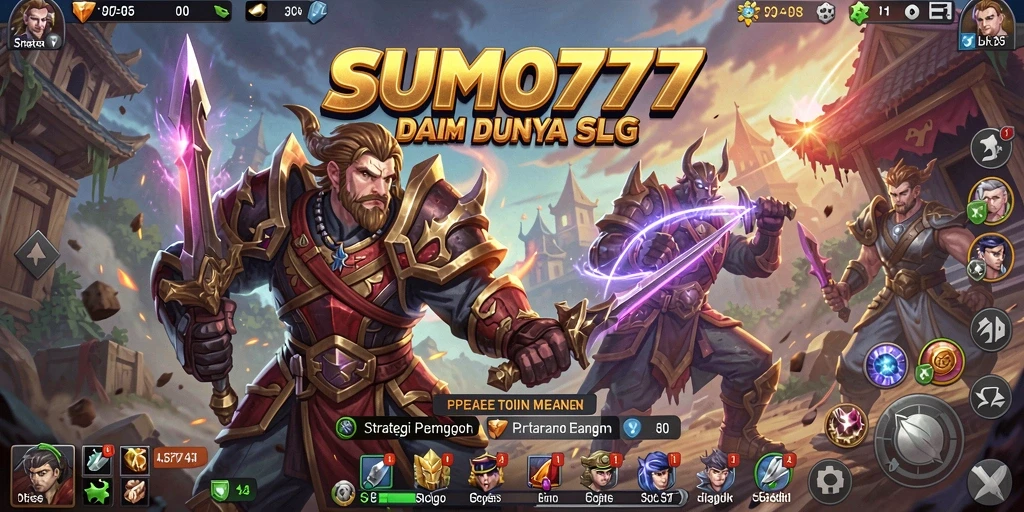 Tampilan gameplay dinamis dan strategis dari SUMO777 yang memukau.