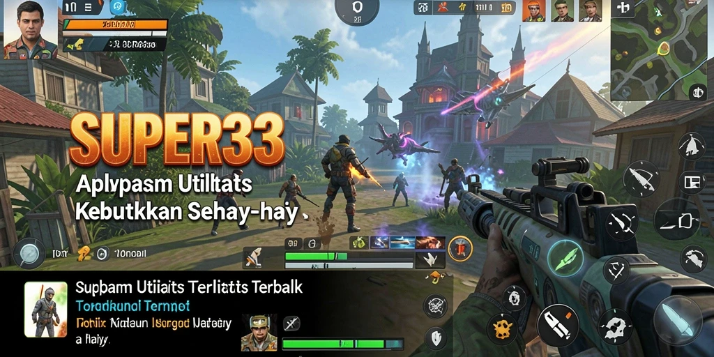Tampilan utama SUPER33 dengan fitur utilitas terintegrasi.