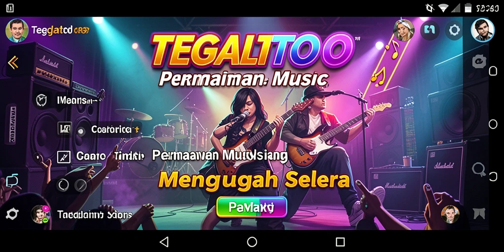 Screenshot TEGALTOTO menampilkan gameplay seru dengan musik yang dinamis.