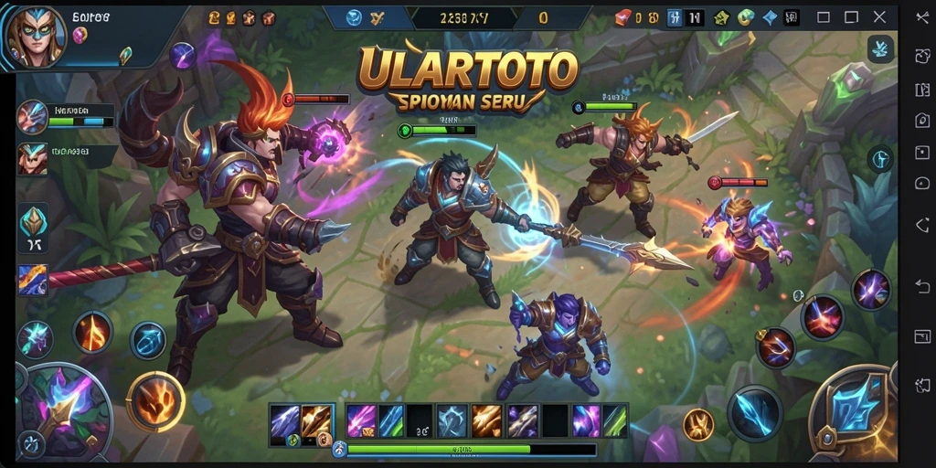 Tampilan gameplay ULARTOTO yang mendebarkan dan penuh strategi.